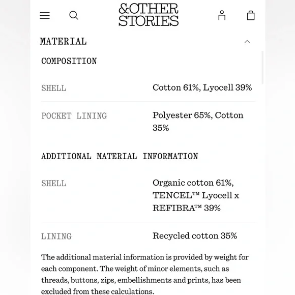 & Other Stories Pleated Wide Leg Trouser Jeans Size 12 - Picture 4 of 8